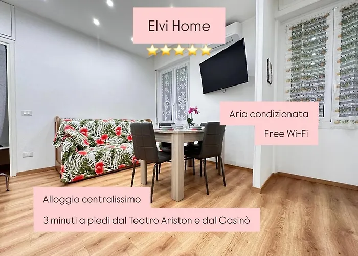 公寓 - Affittasi Elvi Home, Con Aria Condizionata Centralissimo A Pochissima Distanza Da Ariston, Casino E Dal Mare 圣雷默